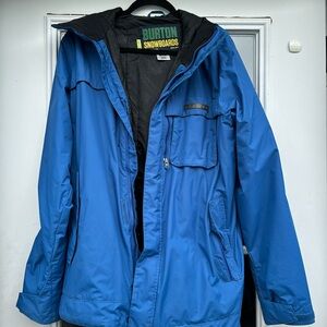 Burton snowboard jacket. Royal blue. great condition. worn a few seasons
